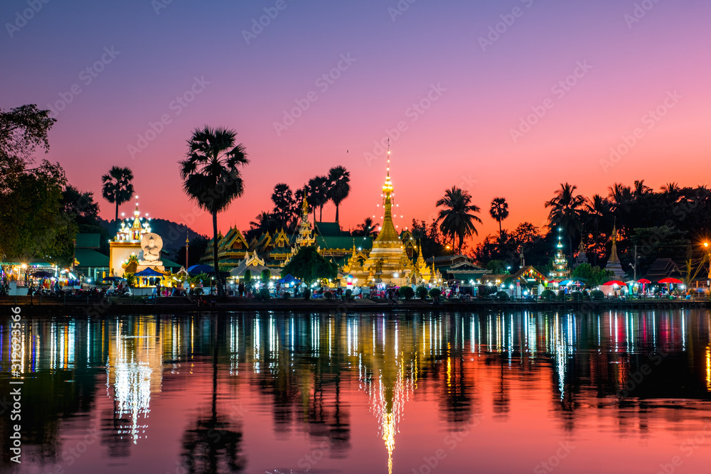 Wat Chong Kham, Mae Hong Son, Thailand. Wat Chong Kham, Mae Hong Son, Thailand.