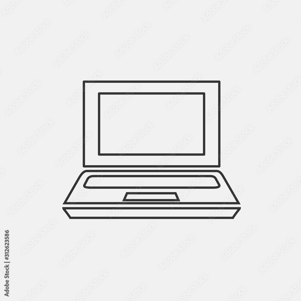 laptop icon vector for web and graphic design laptop icon vector for web and graphic design