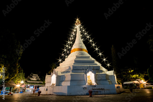 The pagoda Wat Phrathat Doi Kongmu  Mae Hong Son  Thailand.