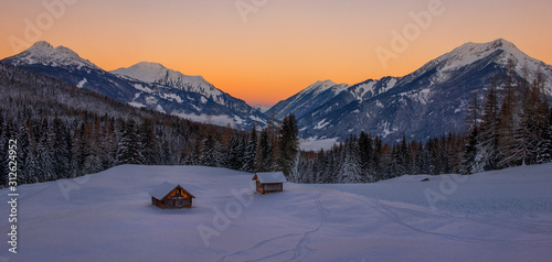 winter in the mountains