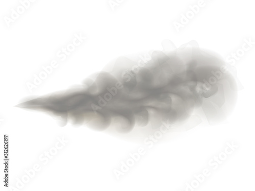 Vape steam smoke exhale puff vector illustration