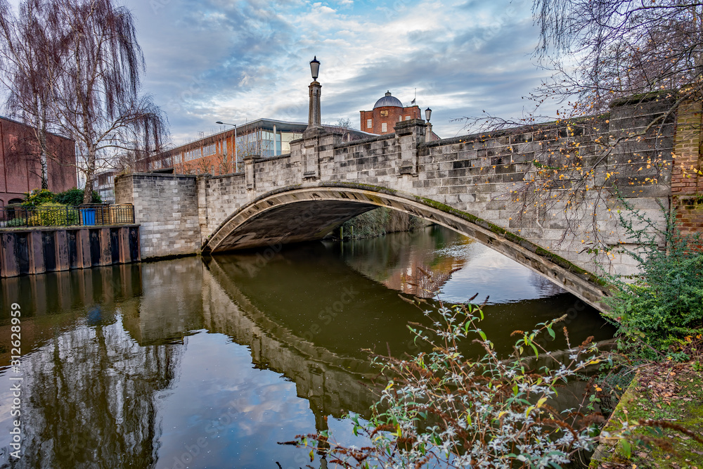  White Friars bridge over the River Wensum in the city of Norwich