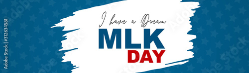 Obraz na plátne Martin Luther King day banner or website header