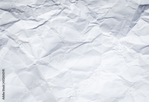 Wrinkled white paper for backgrounds and copy areas