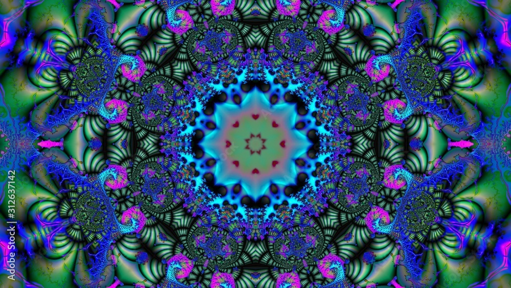 Kaleidoscope Mandala Art Design Abstract Background Kaleidoscope Mandala Art Design Abstract Background