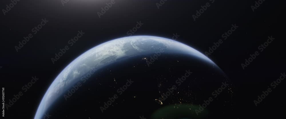 Blue Earth from Space 