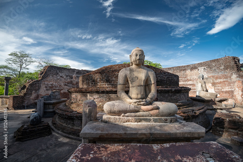 Ruins of the historical city of Polonnaruwa, Sri Lanka photo