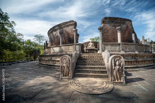 Ruins of the historical city of Polonnaruwa, Sri Lanka photo