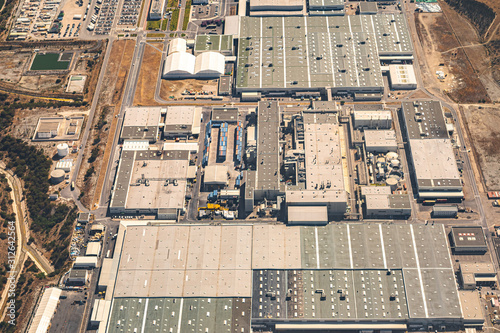 Aerial of Tangier automotive city