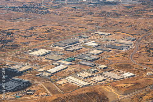 Aerial of Tangier automotive city