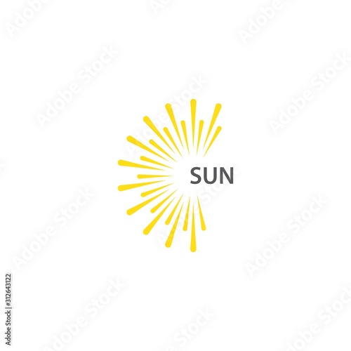 sun ilustration logo vector