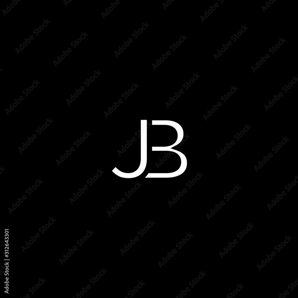 Unique modern artistic JB initial based letter icon logo Unique modern artistic JB initial based letter icon logo