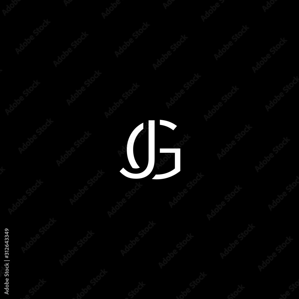 Unique modern artistic GJ initial based letter icon logo Unique modern artistic GJ initial based letter icon logo