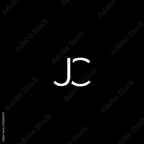 Unique modern artistic JC initial based letter icon logo