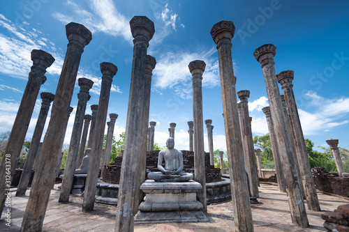 Ruins of the historical city of Polonnaruwa, Sri Lanka photo