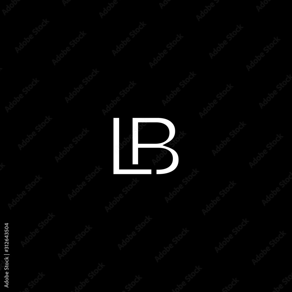 Unique modern artistic LB initial based letter icon logo Unique modern artistic LB initial based letter icon logo