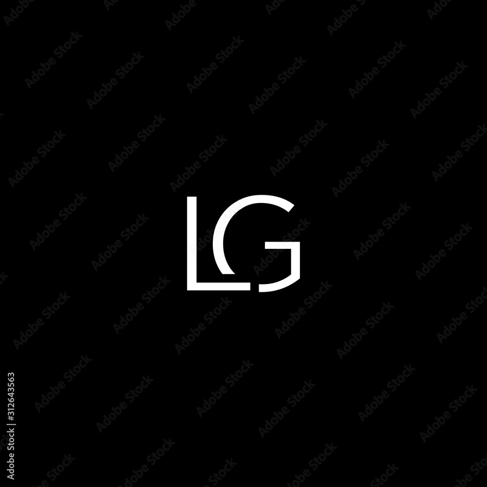 Unique modern artistic LG initial based letter icon logo Unique modern artistic LG initial based letter icon logo