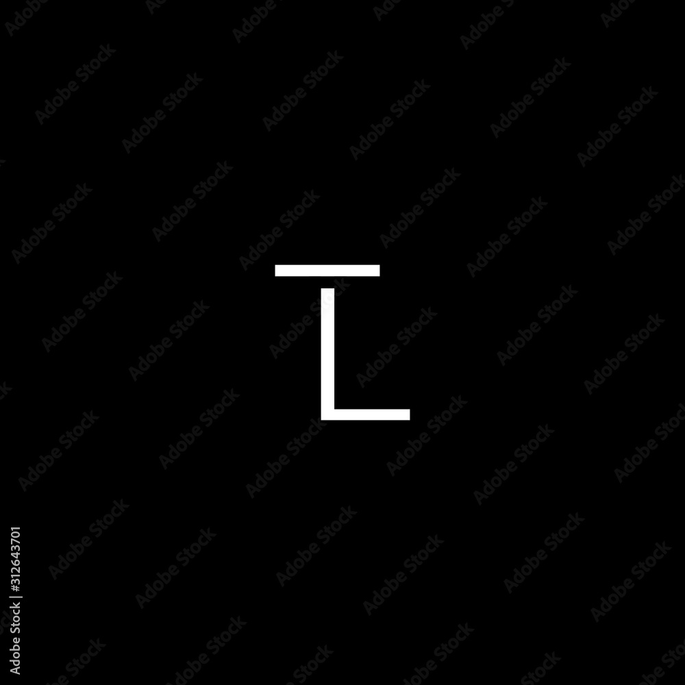 Creative unique minimal TL initial based letter icon logo Creative unique minimal TL initial based letter icon logo