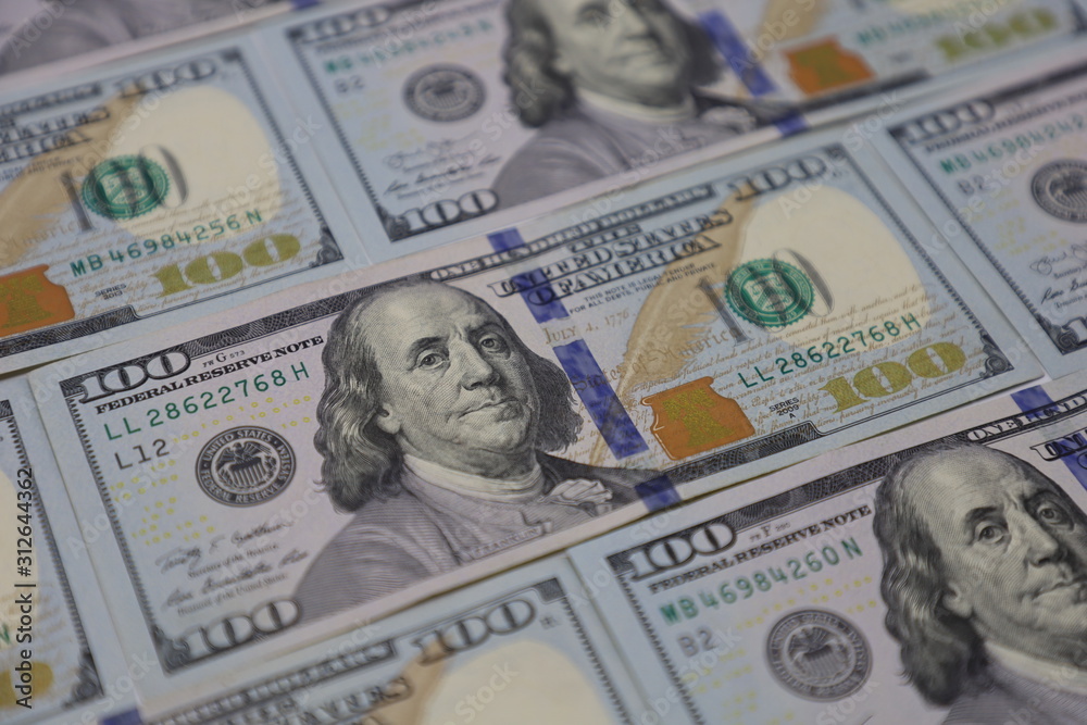 American Dollor, USD $ isolated with white background. American Dollor, USD $ isolated with white background.