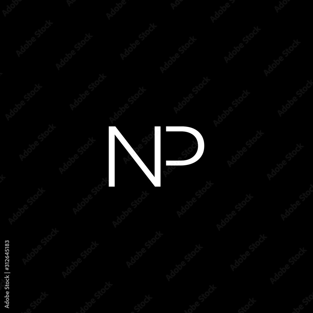 Creative unique minimal NP initial based letter icon logo Creative unique minimal NP initial based letter icon logo