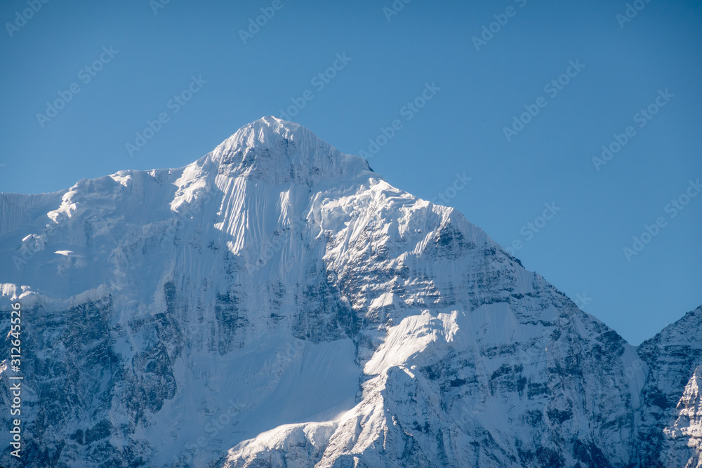 Snow Covered Mountain Peak