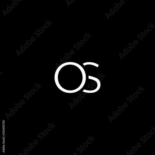 Creative unique minimal OS initial based letter icon logo