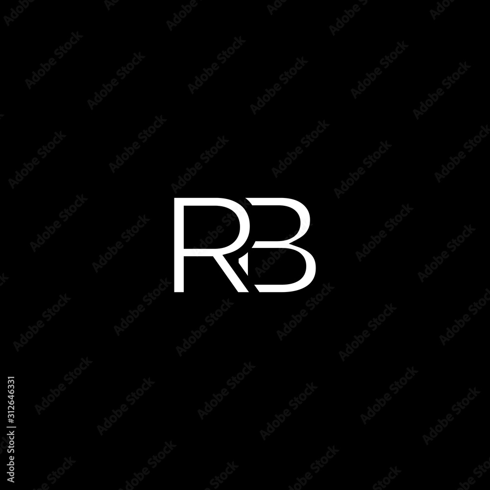 Modern unique minimal creative RB initial based letter icon logo Modern unique minimal creative RB initial based letter icon logo