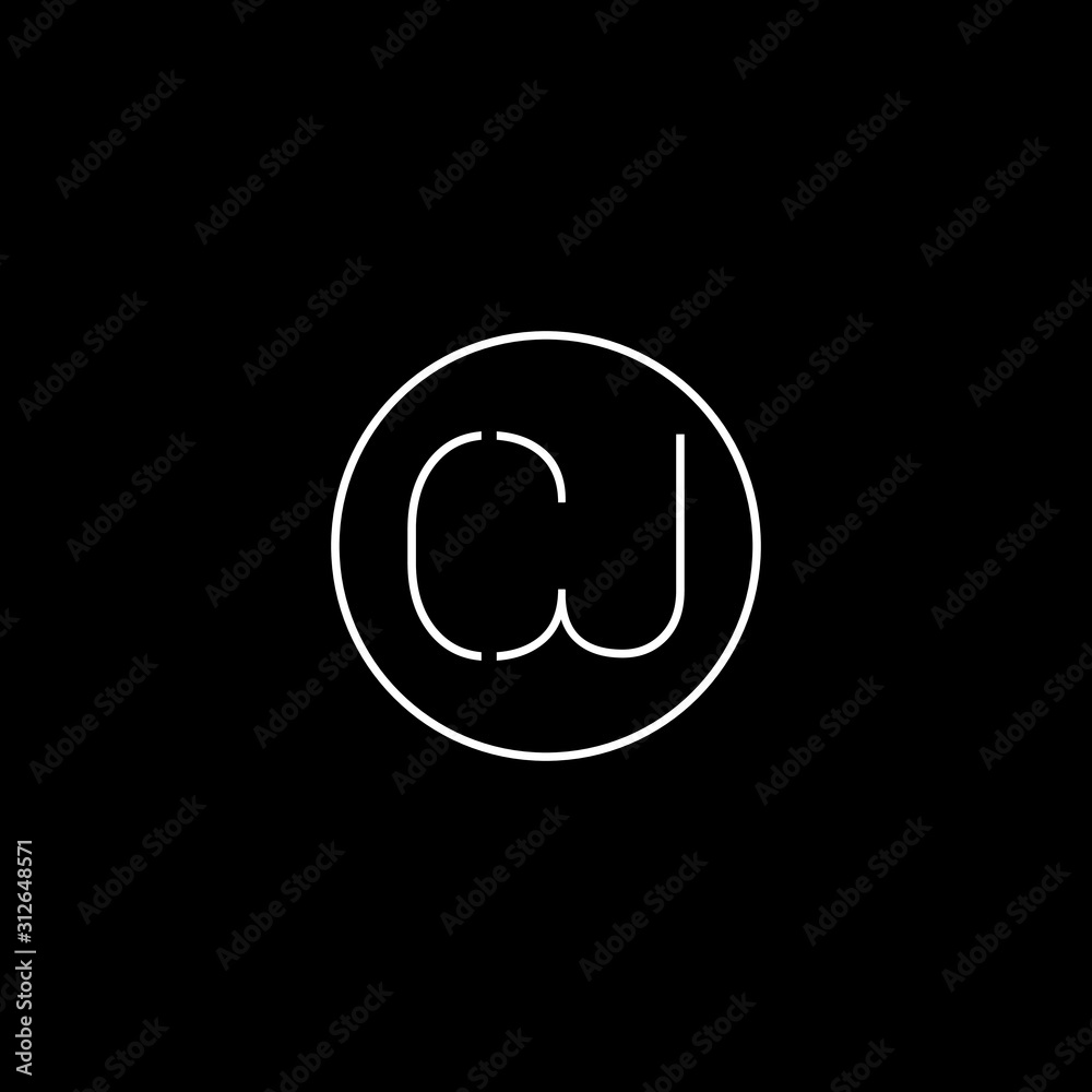 Unique minimal creative CJ initial based letter icon logo Unique minimal creative CJ initial based letter icon logo