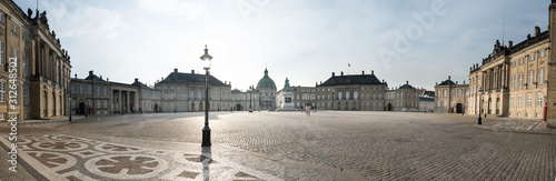 Photography Amalienborg palace in Copenhagen, Denmark.