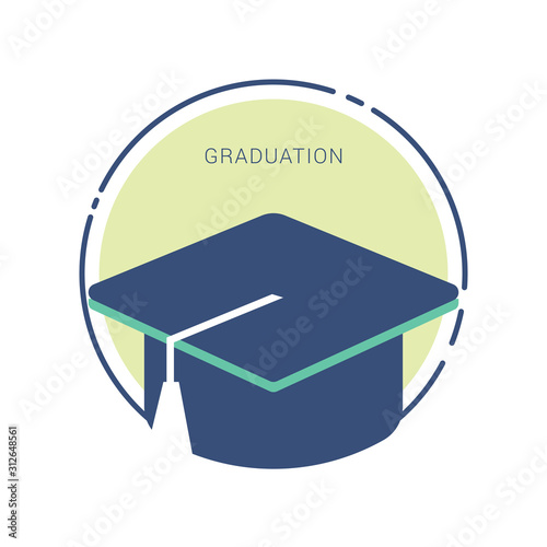 Graduation cap icon