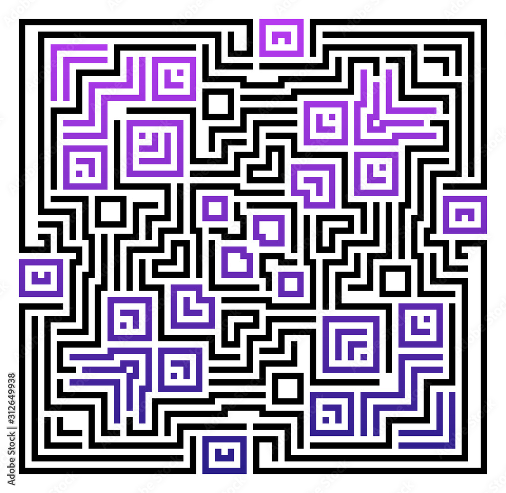 Texture of labyrinth on a white background Texture of labyrinth on a white background