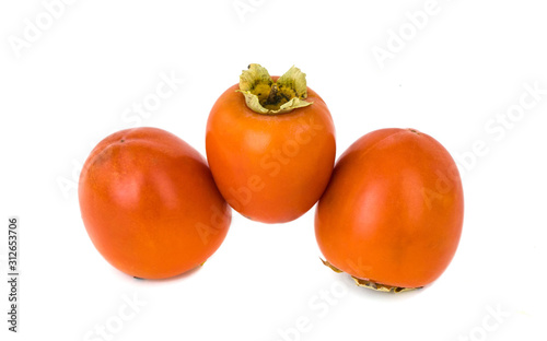 Persimmon on a white background
