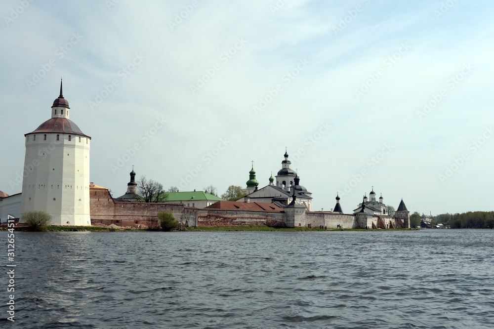 View of the Kirillo-Belozersky monastery from Siversky lake