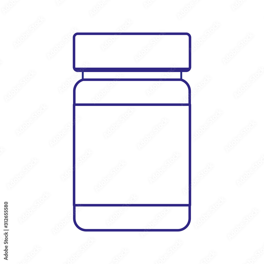 Isolated pills jar of medical care concept vector design Isolated pills jar of medical care concept vector design