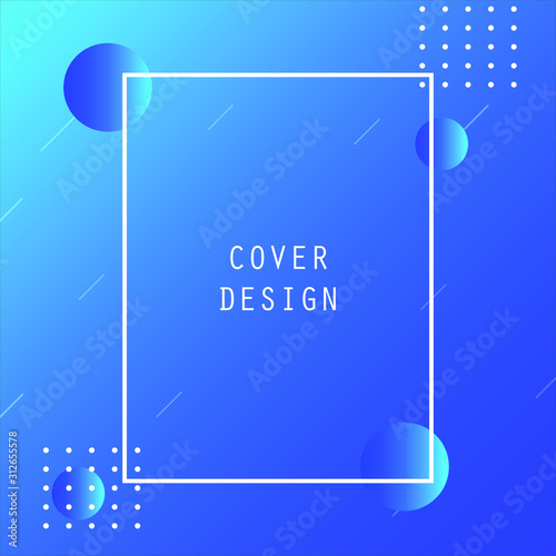 Abstract Minimal Geometric Vector Multicolored Background With Shadow, dots and lines. Dynamic shapes composition. Eps 10 vector