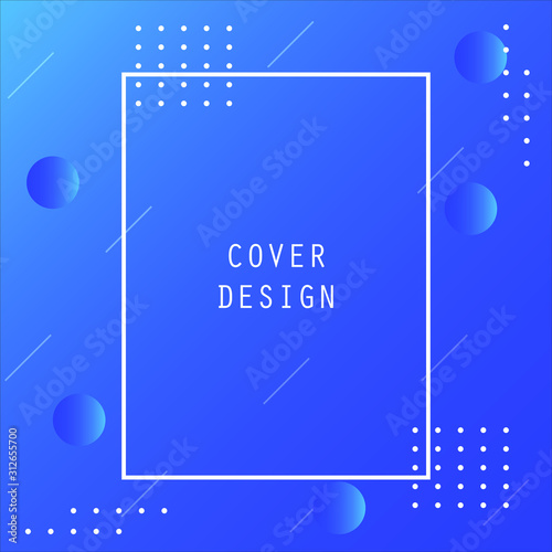 Abstract Minimal Geometric Vector Multicolored Background With Shadow, dots and lines. Dynamic shapes composition. Eps 10 vector