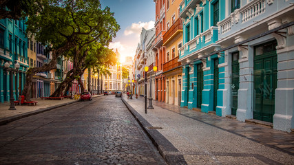 Fototapete Brasilien Historische Rua do Bom Jesus Recife  © Marcio