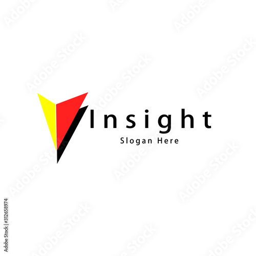 Free Download Modern simple logo design of Insight for your innovation,technology,web or education  business  - GFXLoad