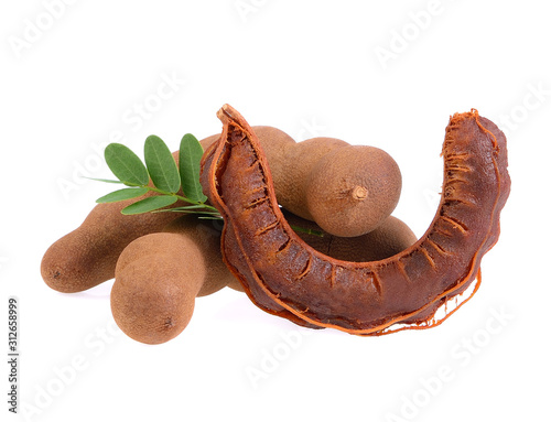 tamarind isolated on white background