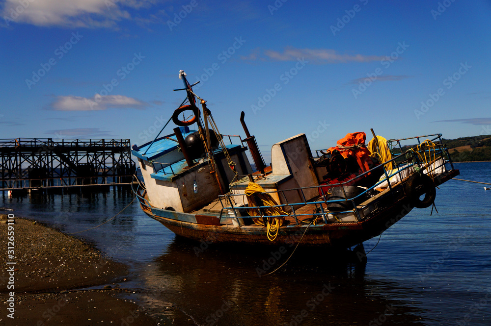 old boat for fisherman