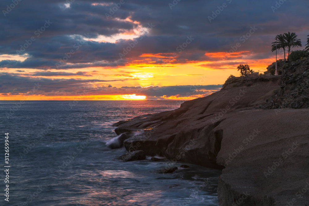 Sunset at rocks