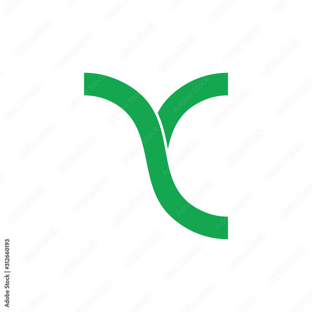 letter yc geometric linked simple line logo vector letter yc geometric linked simple line logo vector