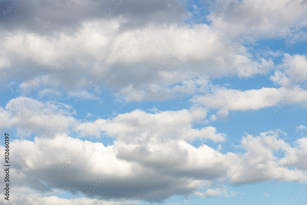 Bright blue sky with white clouds for background or wallpapers Bright blue sky with white clouds for background or wallpapers