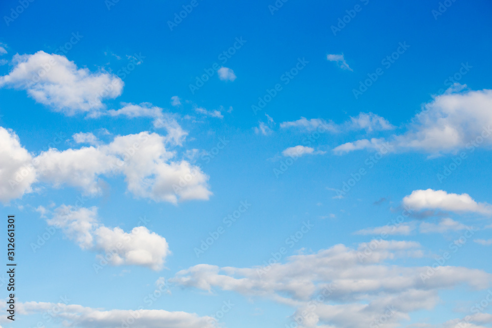 Bright blue sky with white clouds for background or wallpapers Bright blue sky with white clouds for background or wallpapers