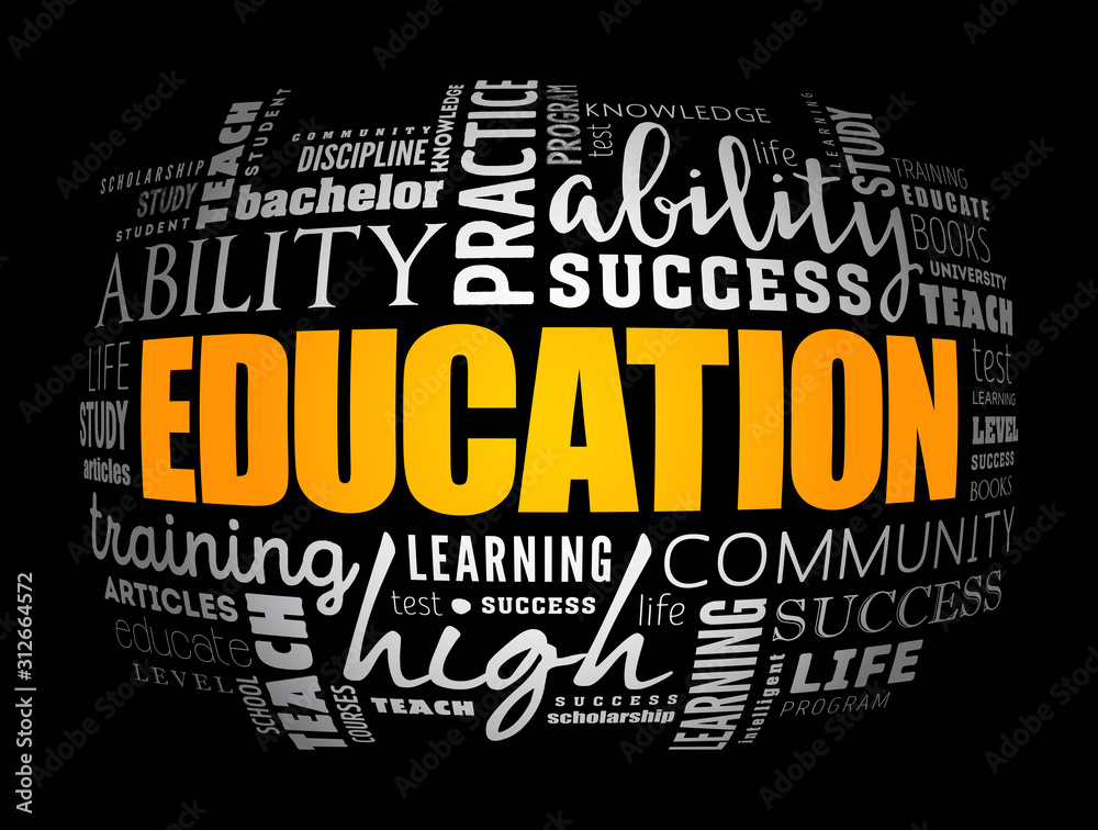 EDUCATION word cloud collage, concept background EDUCATION word cloud collage, concept background