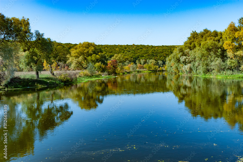 Bewitching scenic view of a lake