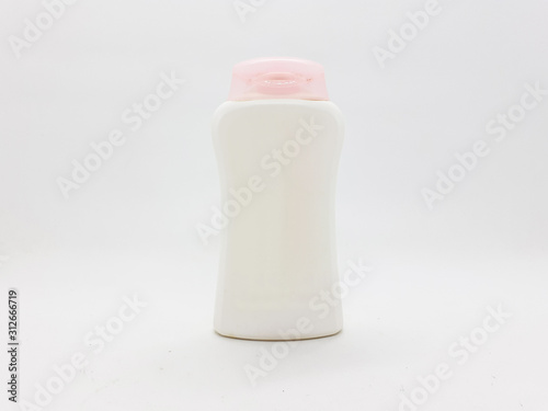 Blank Colorful Photo Realistic Plastic Beauty Cosmetic Health Skin Care Packaging Container for Package Design Mock Up in White Isolated Background