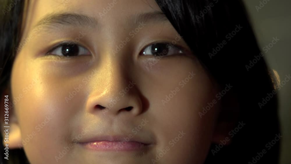 Close up Asian Boys face hand held natural alone isolated face Close up Asian Boys face hand held natural alone isolated face