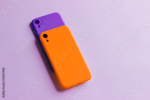 Two silicone cases for the smartphone.