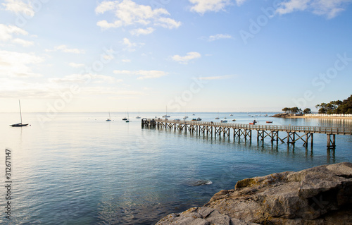   le de Noirmoutier en France  embarcad  re du Bois de la Chaize.